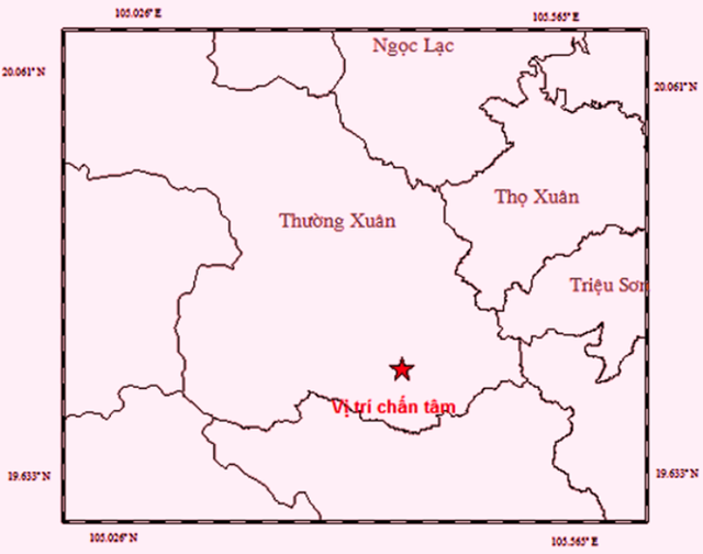 Động đất mạnh 3,0 độ richter ở Thường Xuân, Thanh Hóa 